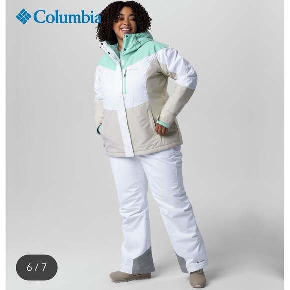 Columbia Bugaboo OH Omni-Heat White Ski Snow Winter Pants Women's Size 3X Sealed - Picture 6 of 9